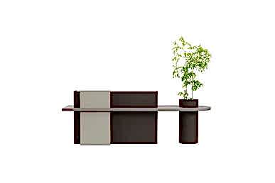 Margarit Modern Çiçeklikli Banko - Bankolar