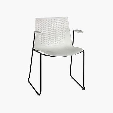 Coon Beyaz Plastik Boyalı Sandalye - Bekleme Koltukları