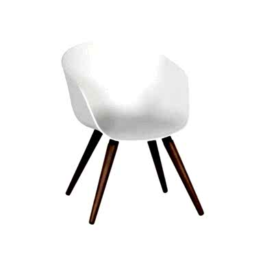 Massive Beyaz Plastik 4lü Ahşap Ayak Bekleme Koltuğu - Bekleme Koltukları