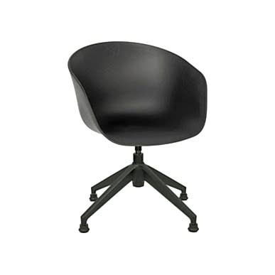 Massive Siyah Plastik Gövde 4lü Plastik Ayak Pingolu Bekleme Koltuğu - Bekleme Koltukları