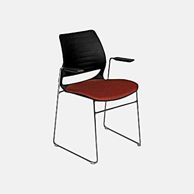 Neck Siyah Plastik Gövde Kollu Bekleme Koltuğu - Bekleme Koltukları