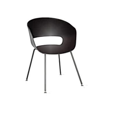 Tereos Plus Siyah Gövdeli 4lü Boyalı Boru Pingo Ayak Bekleme Koltuğu - Bekleme Koltukları