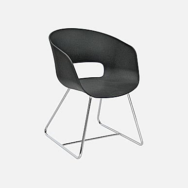 Tereos Plus Siyah Plastik Gövde Krom Çerçeve Ayak Bekleme Koltuğu - Bekleme Koltukları