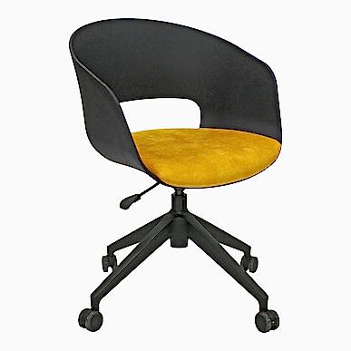 Pendy Plus Siyah Oturak Döşemeli Plastik Çalışma Koltuğu - Çalışma Koltukları