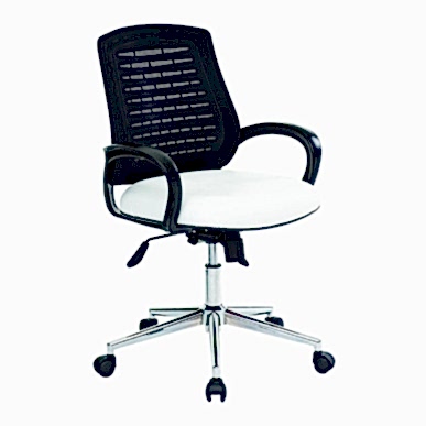 Post Fileli Krom Ayaklı Çalışma Koltuğu - Çalışma Koltukları