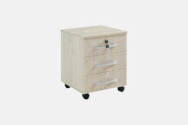 Toste Tek Kilitli Ahşap Hareketli Keson - Çekmeceler