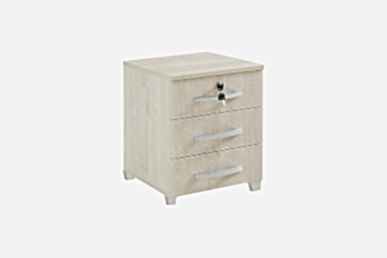 Toste Tek Kilitli Ahşap Sabit Keson - Çekmeceler