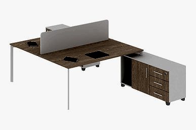 Eflorant Modern Melamin Seperatörlü 160cm Çalışma Grubu - Çoklu Çalışma Masaları