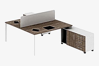 Eflorant Modern Melamin Seperatörlü 180cm Çalışma Grubu - Çoklu Çalışma Masaları