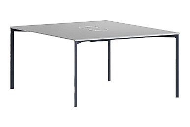 Exeliswork Metal Dört Ayaklı Ikili Workstation 120cm - Çoklu Çalışma Masaları