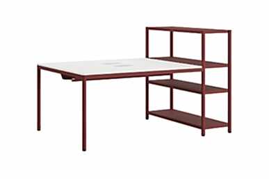 Jala Kitaplıklı Ikili Çalışma Masası 160cm - Çoklu Çalışma Masaları