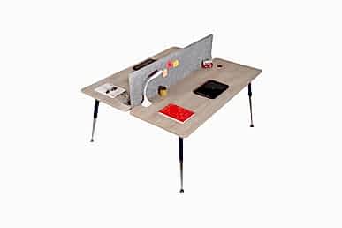 Toucher Kumaş Panelli Ikili Workstation - Çoklu Çalışma Masaları