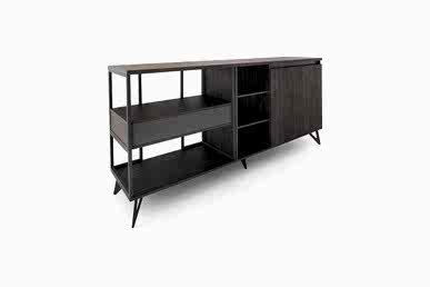 Coral Metal Detaylı Yönetici Kitaplığı - Dolaplar