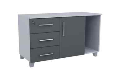 Aveonn Kapaklı Çekmeceli Sabit Ayaklı Etajer - Etajerler