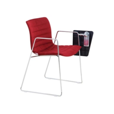 Journey Döşemeli Krom Kol Ayak Yazı Tablalı Misafir Koltuğu - Konferans Koltukları