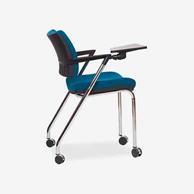 Ronka Yazı Tablalı Tekerlekli Konferans Koltuğu - Konferans Koltukları