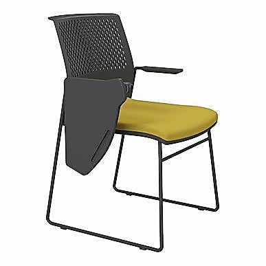 Settle Plastik Gövde Boyalı Ayak Yazı Tablalı Bekleme Koltuğu - Konferans Koltukları