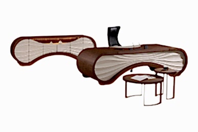 Dark Dekoratif Lake Sehpalı Makam Takımı - küçük detay görsel 4 - Makam Takımları