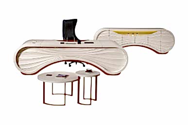 Dark Dekoratif Lake Sehpalı Makam Takımı - küçük detay görsel 7 - Makam Takımları