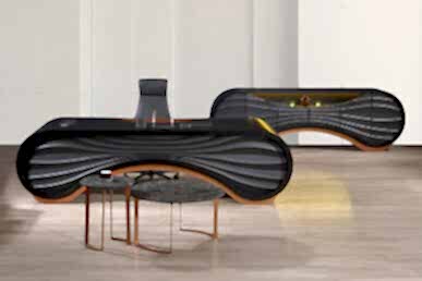 Dark Dekoratif Mermer Sehpalı Makam Takımı - Makam Takımları