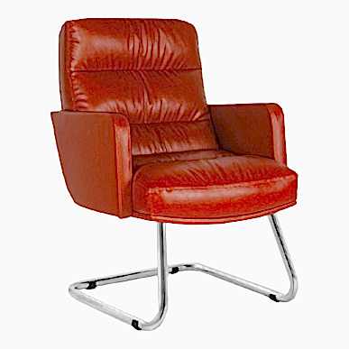 Gerendal  Krom Yıldız Ayaklı U Ayak Misafir Koltuğu - Misafir Koltukları