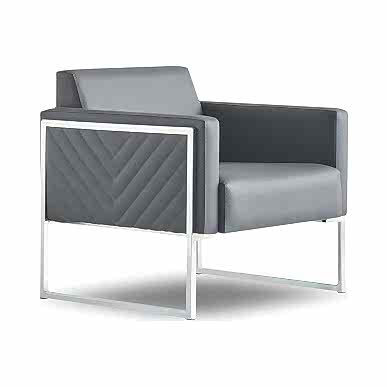 Blawer Krom Ayaklı Tekli Ofis Kanepesi - Ofis Kanepeleri