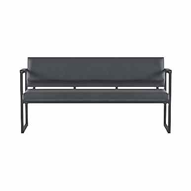 Kong Metal Ayaklı Üçlü Ofis Kanepesi - Ofis Kanepeleri