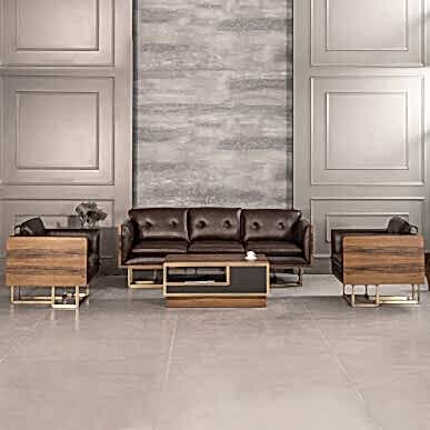 Patran Metal Ayak Kanepe Takımı - Ofis Kanepeleri