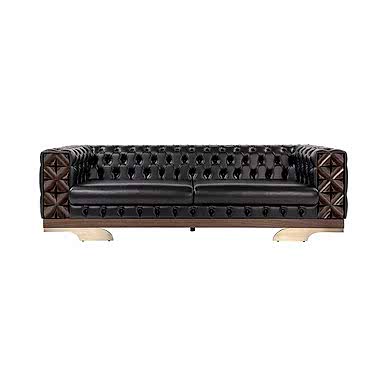 Vivanta Ahşap Detaylı Üçlü Kanepe - Ofis Kanepeleri