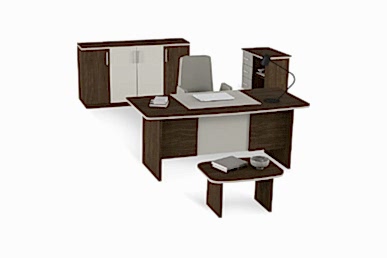 Hawari Sade Ahşap Ofis Takımı 180cm - Personel Takımları