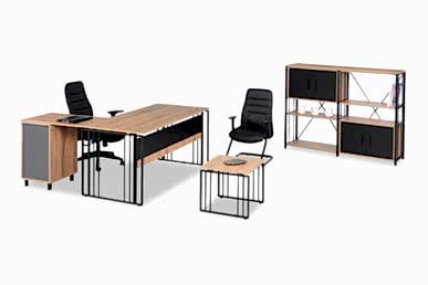 Reggy Metal Tasarım Ayaklı Personel Takımı 140cm - Personel Takımları