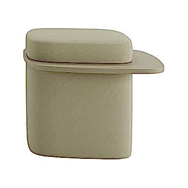 Enga Ahşap Detaylı Baklava Puf - Puflar