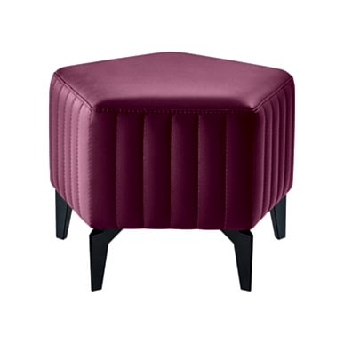 Sopro Kumaş Döşemeli Minimal Beşgen Puf - Puflar