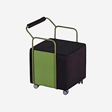 Telos Dekoratif Metal Detaylı Puf - Puflar