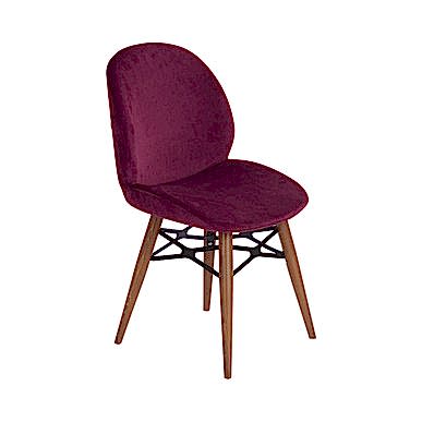 Brag Kumaş Döşemeli Ahşap Ayak Misafir Koltuğu - Sandalyeler