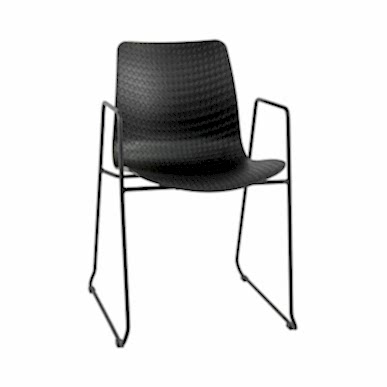 Chais Siyah Boyalı Kol Ayak Sandalye - Sandalyeler