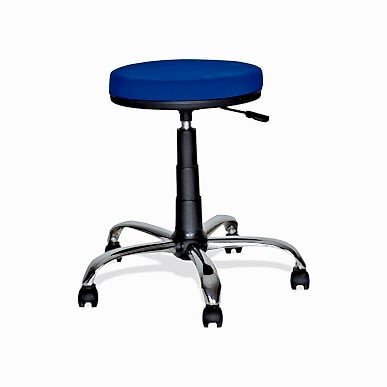 Maun Krom Ayaklı Yuvarlak Tabure - Tabureler