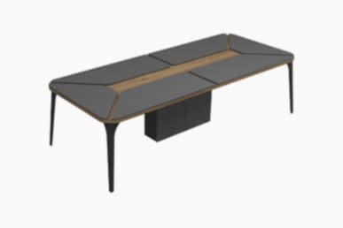 Caliber Deri Detaylı Toplantı Masası - Toplantı Masaları