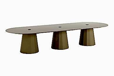 Diony Dekoratif Ayak Oval Toplantı Masası 400cm - Toplantı Masaları