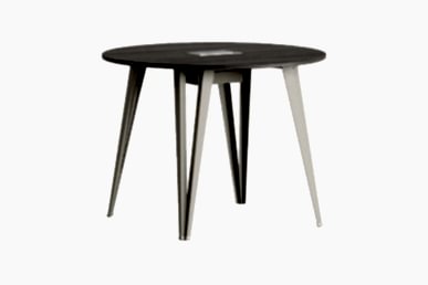 Sable Şık Metal Ayaklı Yuvarlak Toplantı Masası 100q - Toplantı Masaları