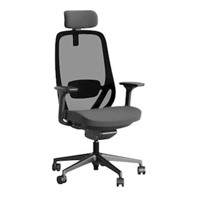 Gamarin Başlıklı Siyah Çalışma Koltuğu - Yönetici Koltukları