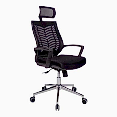 Lead Krom Ayaklı Başlıklı Yönetici Koltuğu - Yönetici Koltukları