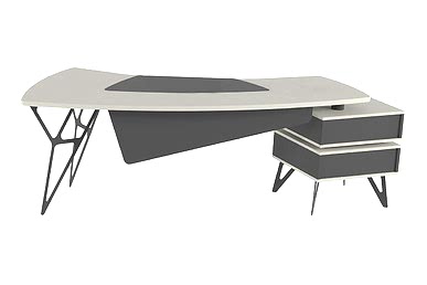 Coral Etajerli Yönetici Masası 245cm - Yönetici Masaları