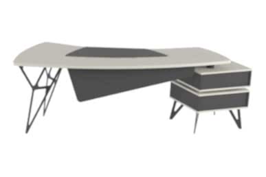 Coral Etajerli Yönetici Masası 265cm - Yönetici Masaları