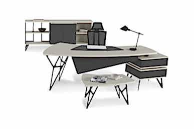 Coral Etajerli Yönetici Masası Takımı 245cm - Yönetici Takımları